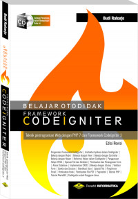 Belajar otodidak framework codeigniter, tekni pemrograman web dengan PHP 7 dan framework codeigniter 3