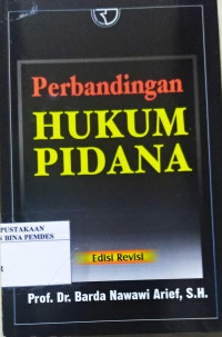 Perbandingan hukum pidana