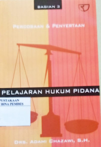 Pelajaran hukum pidana : 3