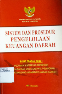 Sistem dan Prosedur Pengelolaan  Keuangan Daerah