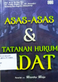 Asas-asas dan tatanan hukum adat