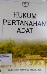 Hukum pertanahan adat