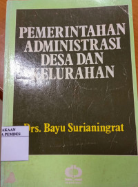 Pemerintahan administrasi desa dan kelurahan