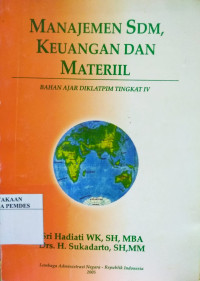 Manajemen SDM, keuangan dan materi bahan ajar diklatpim tingkat IV