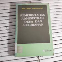 Pemerintahan administrasi desa dan kelurahan