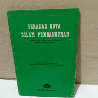 Peranan kota dalam pembangunan